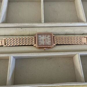 Rose Gold Square Face Watch